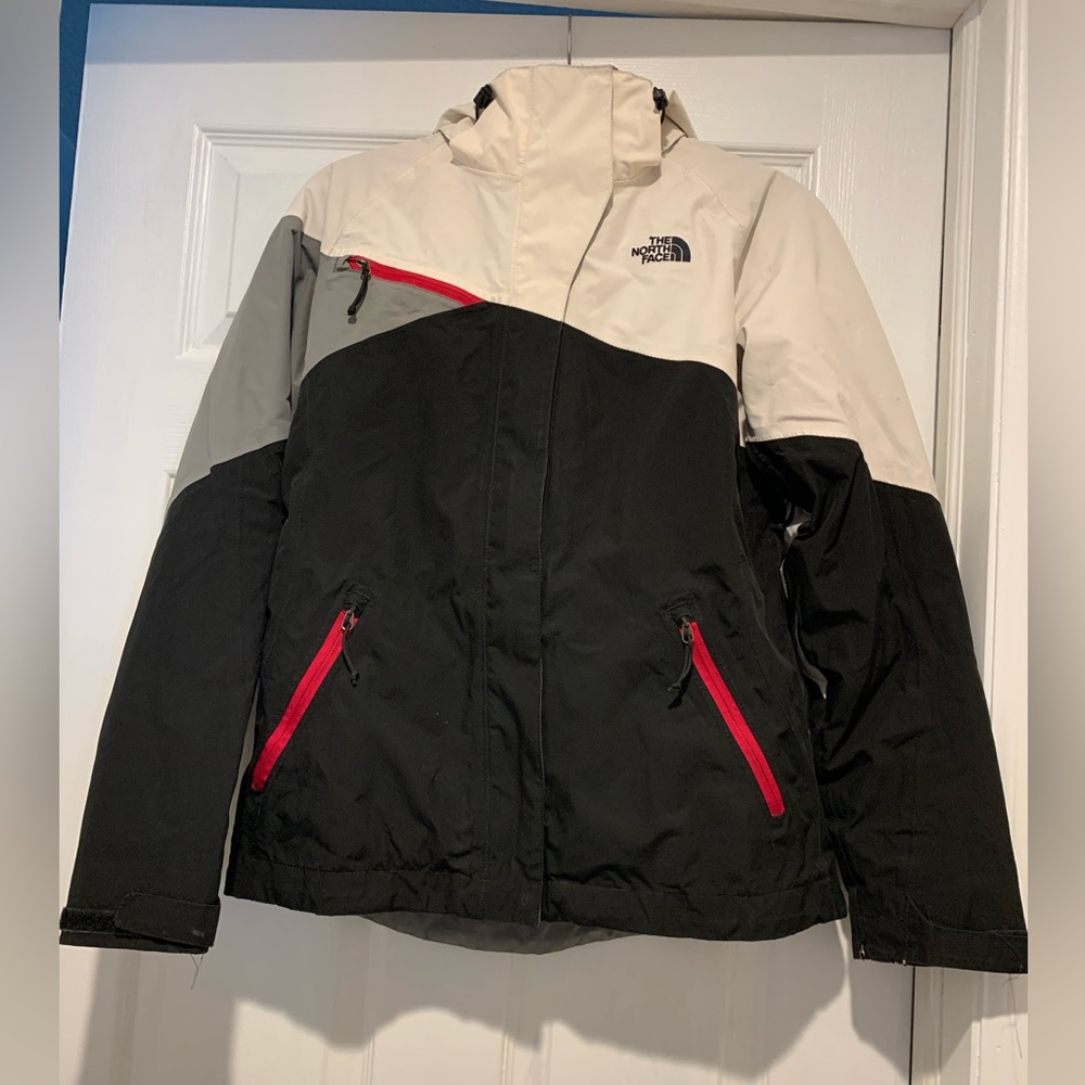 Winter Jacket, The North Face, S, pink & black & white & grey